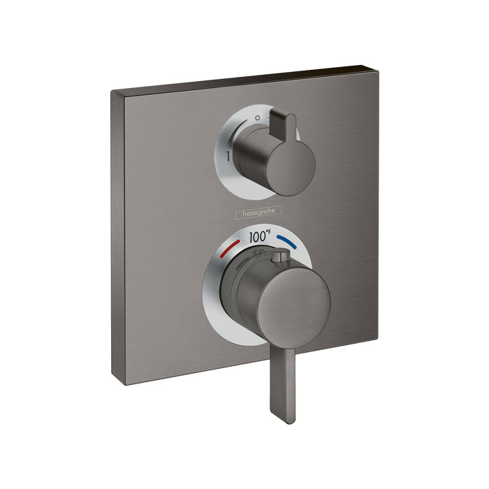 hansgrohe Ecostat Square Thermostatic Trim with Volume Control and Diverter