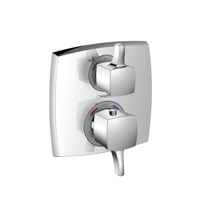 hansgrohe Ecostat Classic Thermostatic Trim with Volume Control, Square