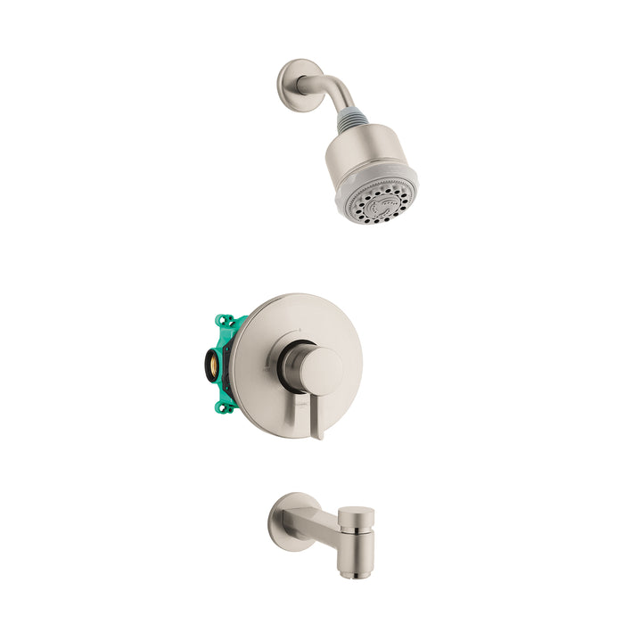 hansgrohe Clubmaster Pressure Balance Tub/Shower Set with Rough, 2.5 GPM