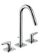 AXOR Citterio M Widespread Faucet 160 with Pop-Up Drain, 1.2 GPM