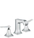 hansgrohe Metropol Classic Widespread Faucet 110 with Lever Handles and Pop-Up Drain, 1.2 GPM