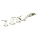 hansgrohe Metropol Classic 4-Hole Roman Tub Set Trim with Lever Handles and 1.8 GPM Handshower