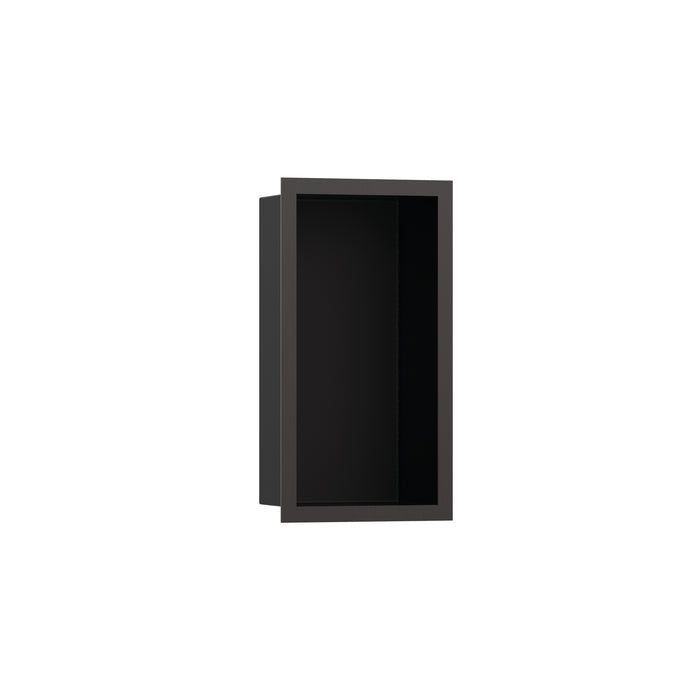 hansgrohe XtraStoris Individual Wall Niche Matte Black with Design Frame 12"x 6"x 4"