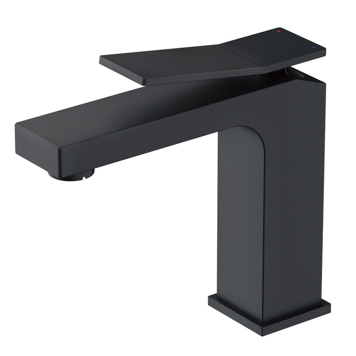 Gerber D225019 Avian 1H Lavatory Faucet Single Hole Mount w/ Metal Touch Down Drain 1.2gpm - Satin Black