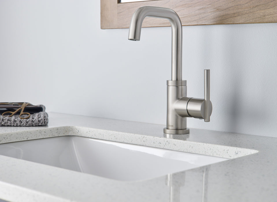 Gerber D230658 Parma 1H Lavatory Faucet w/ Metal Touch Down Drain 1.2gpm - Brushed Nickel