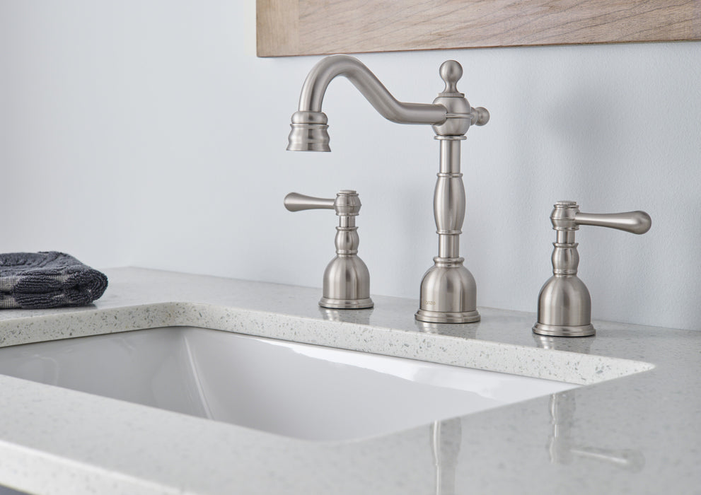 Gerber D303257 Opulence 2H Widespread Lavatory Faucet w/ Metal Touch Down Drain 1.2gpm Brushed Nickel - Brushed Nickel