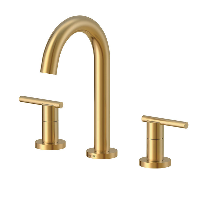 Gerber D303658 Parma Trim Line 2H Widespread Lavatory Faucet w/ Metal Touch Down Drain 1.2gpm - Brushed Bronze