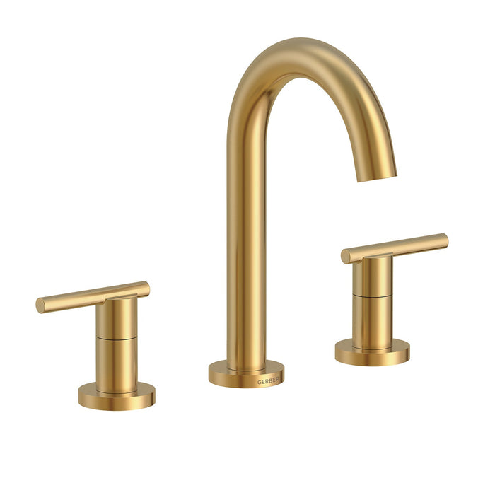 Gerber D303658 Parma Trim Line 2H Widespread Lavatory Faucet w/ Metal Touch Down Drain 1.2gpm - Brushed Bronze