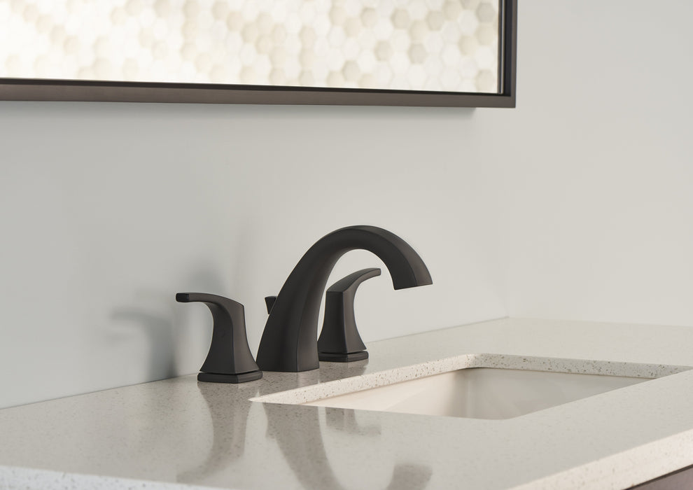 Gerber D304118 Vaughn 2H Widespread Faucet w/ Metal Pop-Up Drain 1.2gpm Satin Black - Satin Black
