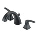 Gerber D304118 Vaughn 2H Widespread Faucet w/ Metal Pop-Up Drain 1.2gpm Satin Black - Satin Black