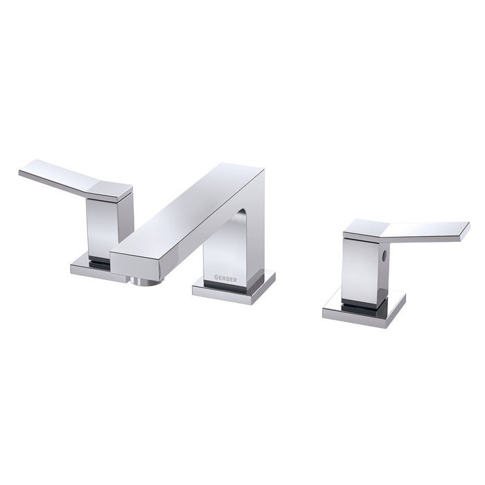 Gerber D304119 Avian 2H Widespread Lavatory Faucet w/ Metal Touch Down Drain 1.2gpm Chrome - Chrome