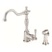 Gerber D401157 Opulence 1H Kitchen Faucet w/ Spray 1.75gpm Stainless Steel - Stainless Steel
