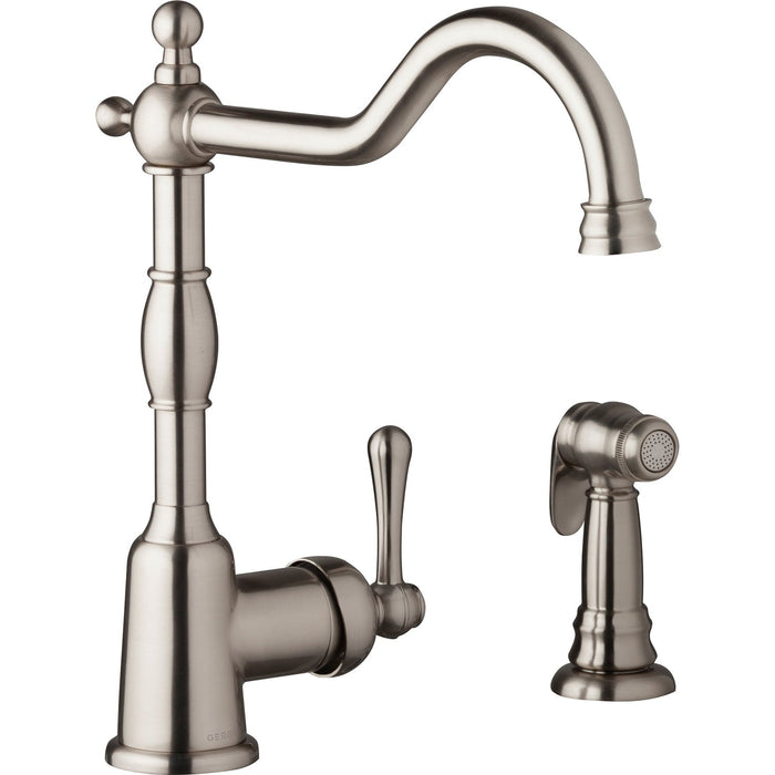 Gerber D401157 Opulence 1H Kitchen Faucet w/ Spray 1.75gpm Stainless Steel - Stainless Steel