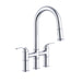 Gerber D434437 Kinzie 2H Bridge Pull-Down Kitchen Faucet 1.75gpm Chrome - Chrome