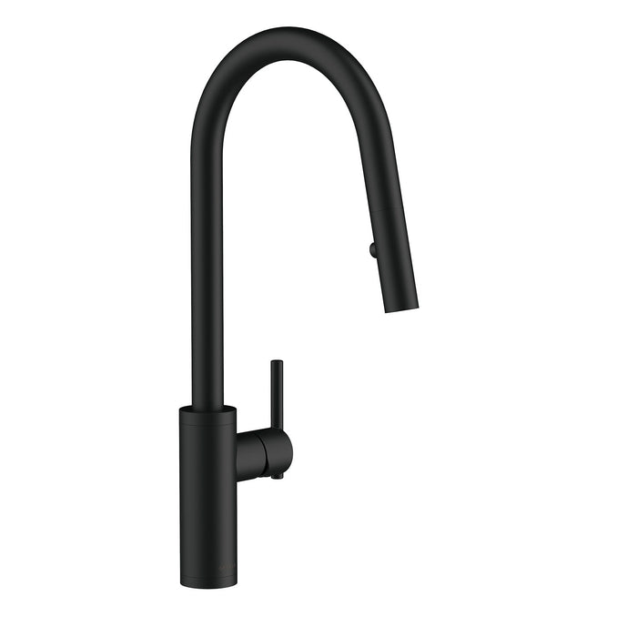Gerber D454058 Parma Cafe Pull-Down Kitchen Faucet w/ SnapBack Retraction 1.75gpm - Satin Black