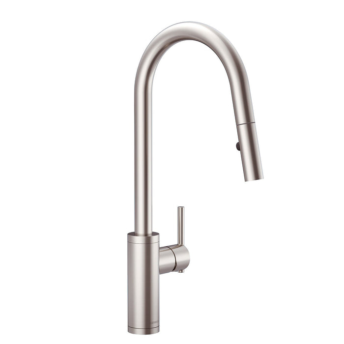 Gerber D454058 Parma Cafe Pull-Down Kitchen Faucet w/ SnapBack Retraction 1.75gpm - Stainless Steel