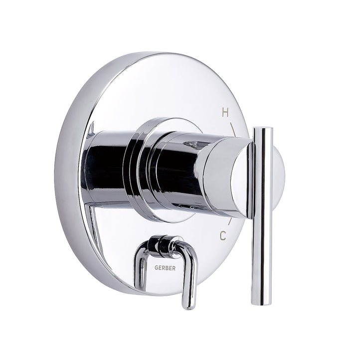 Gerber D500458TC Parma 1H Pressure Balance Trim Kit & Treysta Cartridge for Valve Only w/ Diverter on Valve Chrome - Chrome