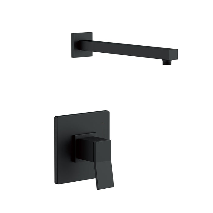 Gerber D500519LSTC Avian 1H Shower Only Trim Kit & Treysta Cartridge Less Showerhead Satin Black - Satin Black