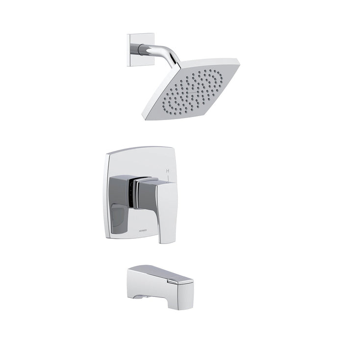 Gerber D501070TC Tribune 1H Tub & Shower Trim Kit & Treysta Cartridge 1.75gpm Chrome - Chrome