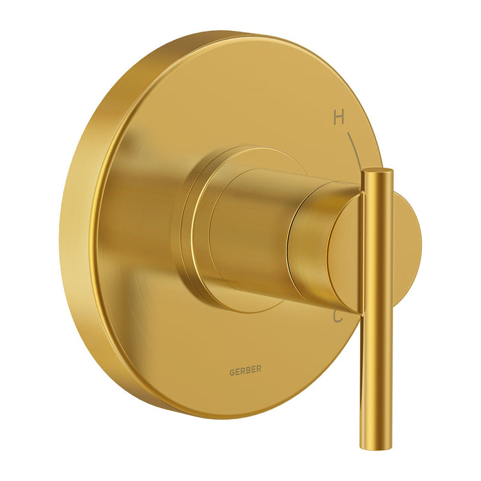 Gerber D510458BBTC Parma 1H Pressure Balance Trim Kit & Treysta Cartridge for Valve Only Brushed Bronze - Brushed Bronze