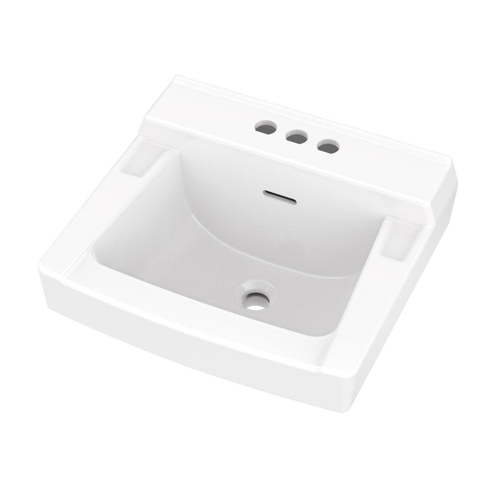 Gerber G0012314 Plymouth Wall Hung Lav 19"x17" 4"CC White - White