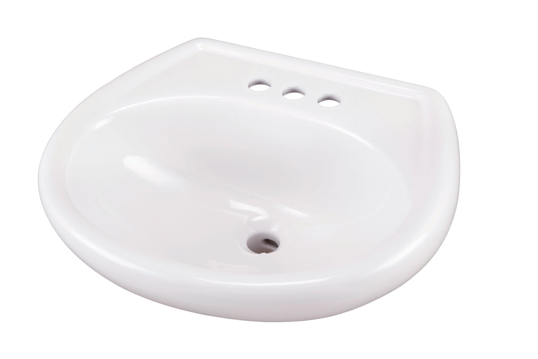 Gerber G0012504 Maxwell Petite Ped Top 20.5"x17.75" 4"CC White - White