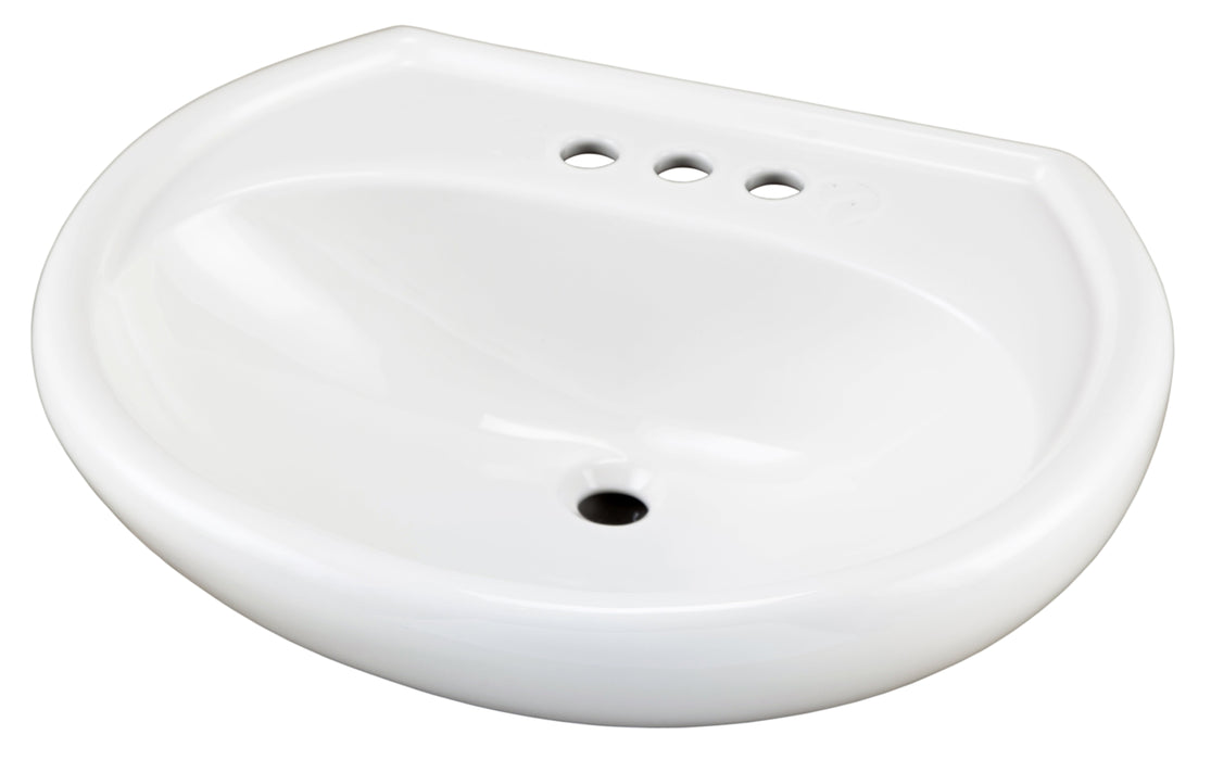 Gerber G0012514 Maxwell Ped Top 25.2"X20.5" 4"CC White - White