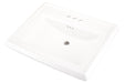Gerber G0012585 Logan Square Standard Ped Lav 27.38"x21.25" 4"CC White - White
