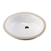 Gerber G0012770F Luxoval Petite Undercounter Lav with Front Overflow 18.25"X15" White - White