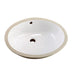 Gerber G0012770F Luxoval Petite Undercounter Lav with Front Overflow 18.25"X15" White - White