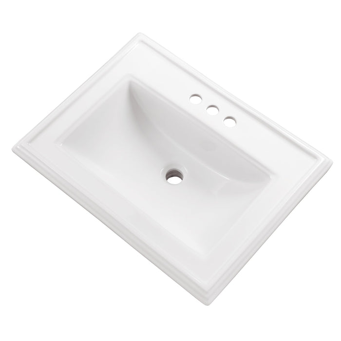 Gerber G0012875 Logan Square S-Rim Lav 23.63"x18.13" 4"CC White - White