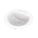 Gerber G0012884CH Maxwell S-Rim Lav 19" Round 4"CC in Trapezoid Carton White - White