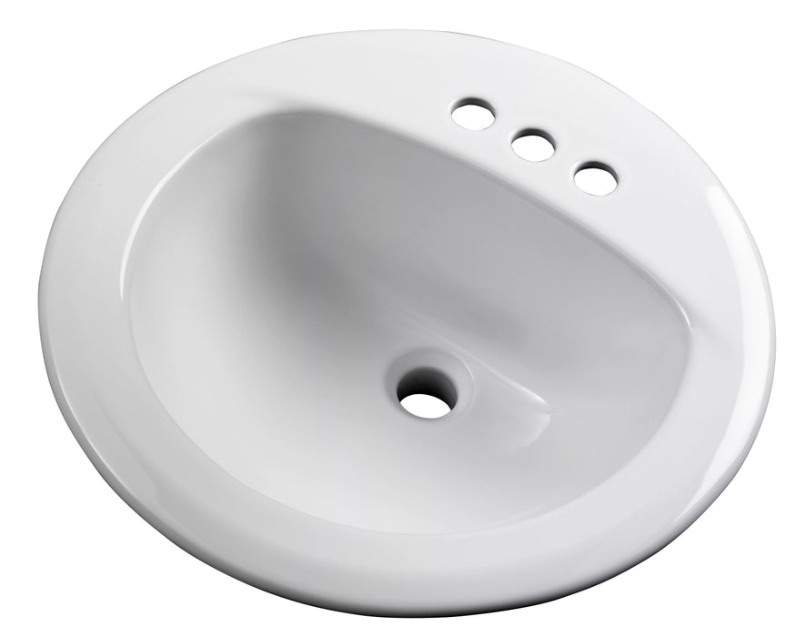 Gerber G0012884CH Maxwell S-Rim Lav 19" Round 4"CC in Trapezoid Carton White - White