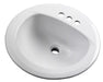 Gerber G0012884CH Maxwell S-Rim Lav 19" Round 4"CC in Trapezoid Carton White - White
