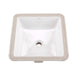 Gerber G0013710 Wicker Park Undercounter Lavatory 16" x 16" Square White - White