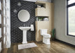 Gerber G0021020 Logan Square 1.28gpf 1pc ADA Elongated Simple CT Toilet 12" Rough-In White - White