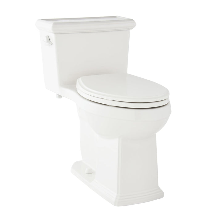 Gerber G0021020 Logan Square 1.28gpf 1pc ADA Elongated Simple CT Toilet 12" Rough-In White - White