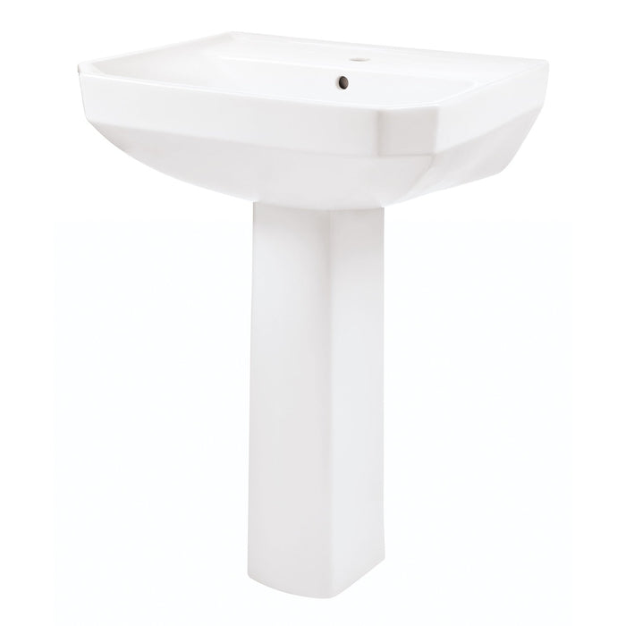 Gerber G0023562 Viper Standard Single Hole Ped Lav Combo: G0013562 Lav w/ G0029834 Ped White - White