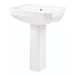 Gerber G0023562 Viper Standard Single Hole Ped Lav Combo: G0013562 Lav w/ G0029834 Ped White - White