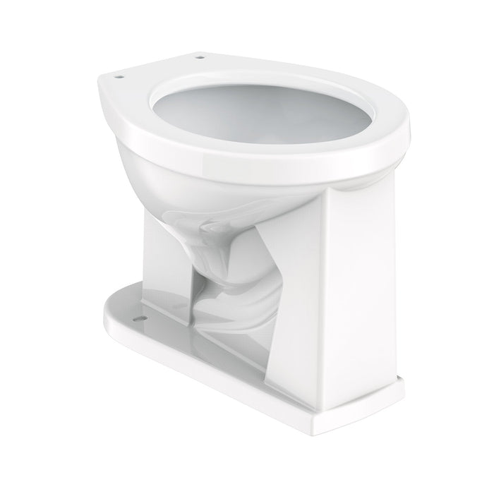 Gerber G002564230 1.1/1.28/1.6gpf Round Front Floor Mounted Back Spud Bowl 1-1/4" Spud 10" Rough-In White - White