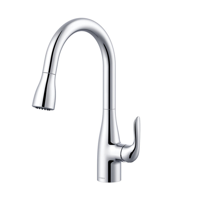 Gerber G0040164 Viper 1H Pull-Down Kitchen Faucet w/ Deck Plate 1.75gpm - Chrome