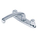Gerber G0042116 Gerber Classics 2H Kitchen Faucet Deck Plate Mounted w/ Metal Handles & Acrylic Hot Cold Index Buttons 1.75gpm Ceramic Cartridge Chrome - Chrome