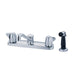 Gerber G0042215 Maxwell 2H Kitchen Faucet w/ Metal Handles Spray & 8" D-Tube Spout 1.75gpm Aeration/2.2gpm Spray Chrome - Chrome