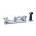 Gerber G0042215 Maxwell 2H Kitchen Faucet w/ Metal Handles Spray & 8" D-Tube Spout 1.75gpm Aeration/2.2gpm Spray Chrome - Chrome