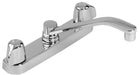 Gerber G0042406 Gerber Classics 2H Kitchen Faucet Deck Plate Mounted w/ Metal Handles & 8" D-Tube Spout 1.75gpm Chrome - Chrome