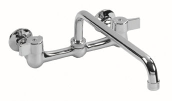 Gerber G0042630 Gerber Classics 2H Wall Mount Kitchen Faucet w/ 12" Spout 1.75gpm Chrome - Chrome