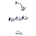 Gerber G004713083 Gerber Classics Three Handle 11 Inch Centers Tub & Shower Fitting 1.75gpm Chrome - Chrome