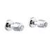 Gerber G004776183 Gerber Classics 2H Straight Pattern Trim & Compression Valve w/ 1/2" Sweat Connections & Metal Handles Chrome - Chrome