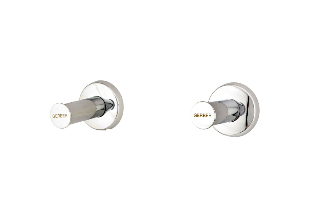 Gerber G004787183 Gerber Classics 2H Straight Pattern Trim & Compression Valve w/ 3/4" Sweat Connections Less Handles Chrome - Chrome