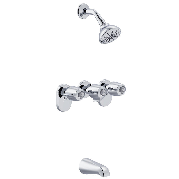 Gerber G004803483 Gerber Classics 3H By-Pass Valve Body Tub & Shower Fitting 1.75gpm Chrome - Chrome